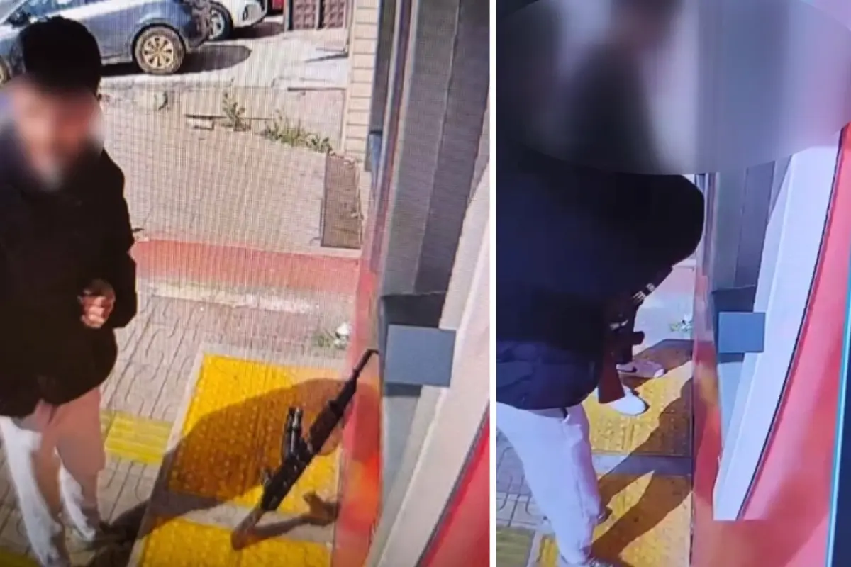 İstanbul'da uzun namlulu silahla ATM'den para çekti