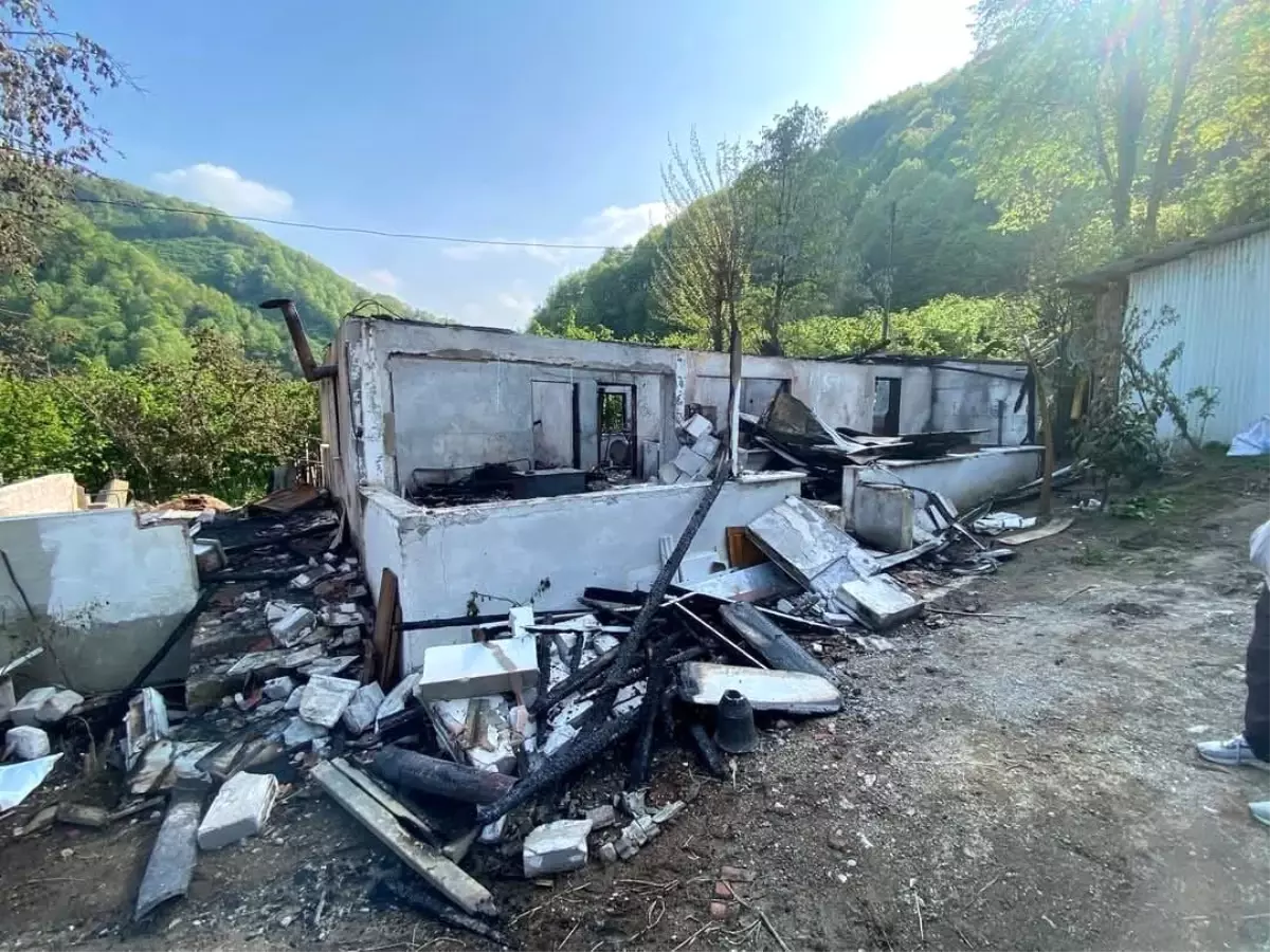 Sakarya'da Tek Katlı Ev Yangında Küle Döndü