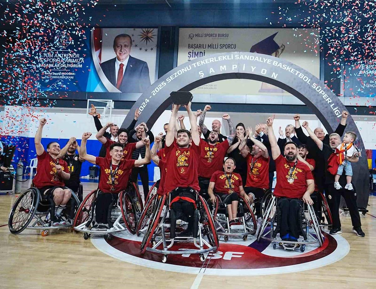 Galatasaray, Tekerlekli Sandalye Basketbol Süper Ligi'nde Şampiyon Oldu
