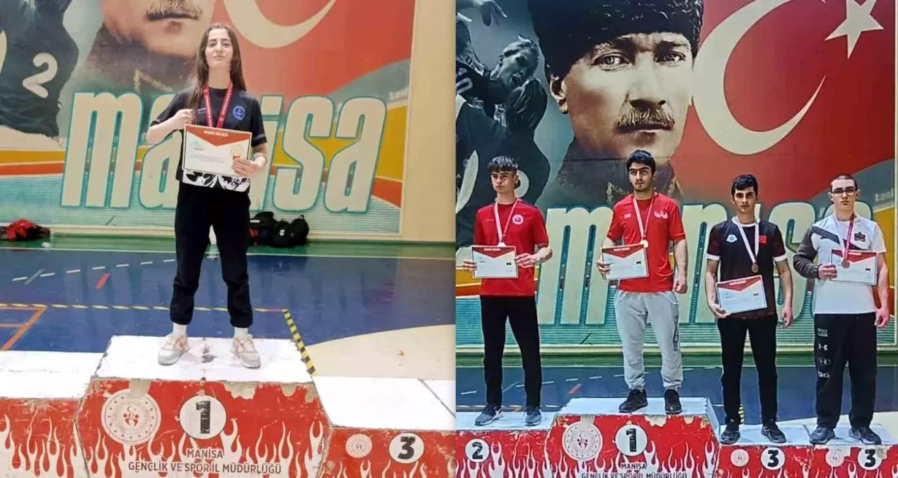 Bayburtlu Öğrenciler Bilek Güreşinde Türkiye Üçüncüsü Oldu