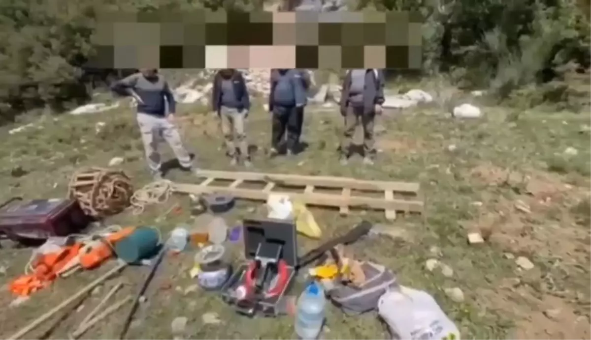 Bursa'da İzinsiz Kazı Yapan 4 Şüpheli Serbest Bırakıldı