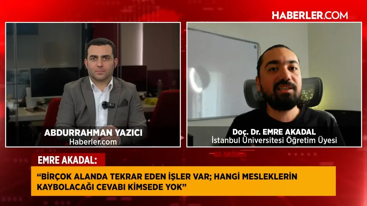 Emre Akadal: Yapay zeka, bazı insanların işini elinden alacak