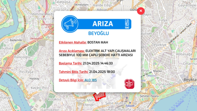 İstanbul BEYOĞLU su kesintisi! 21-22 Nisan İSKİ Beyoğlu su kesintisi ne zaman bitecek, sular ne zaman gelecek? İstanbul BEYOĞLU su kesintisi! 21-22 Nisan İSKİ Beyoğlu su kesintisi ne zaman bitecek, sular ne zaman gelecek?