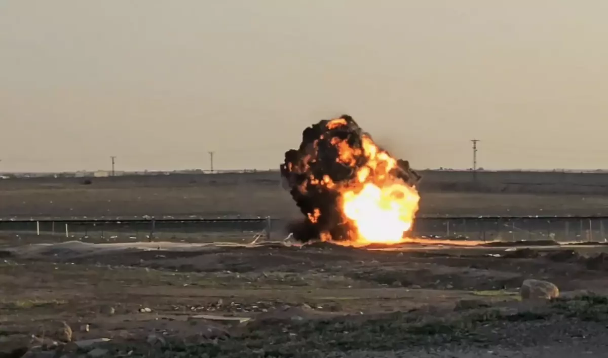 Nusaybin'de İki Mayın Kontrollü Olarak İmha Edildi