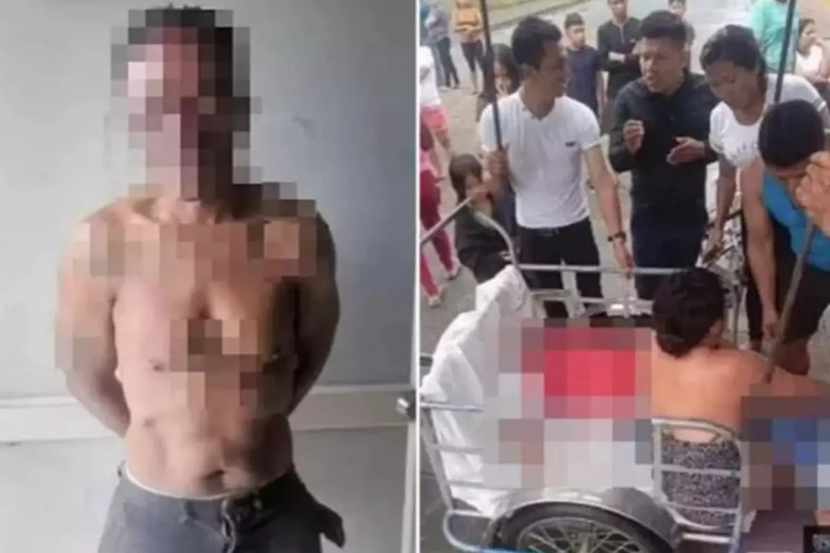 Öfkelik kalabalık, cinayet zanlısı turisti karakoldan çıkarıp diri diri yaktı