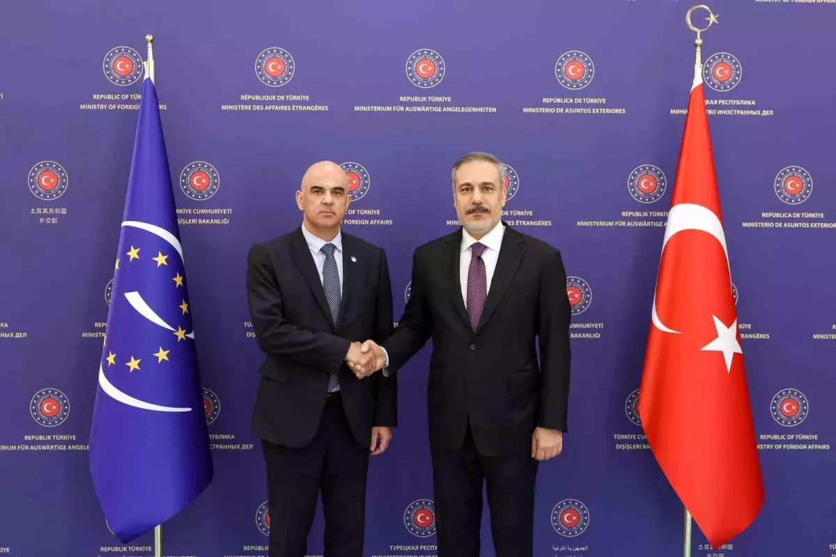 Hakan Fidan ve Alain Berset'ten Türkiye-Avrupa Konseyi İş Birliği Görüşmesi