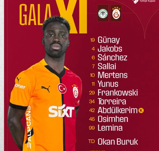 Barış Alper Yılmaz'ın Barış Alper Yılmaz neden yok, sakat mı, cezalı mı (Konyaspor GalataKonyaspor Galatasaray Maçında Neden Yok Olduğu Merak Ediliyor