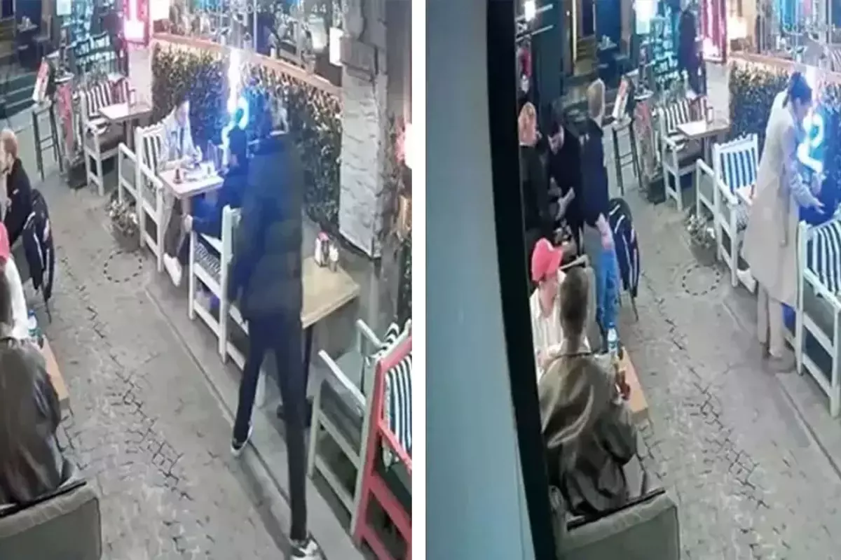 Eşiyle kafede otururken silahla öldürüldü