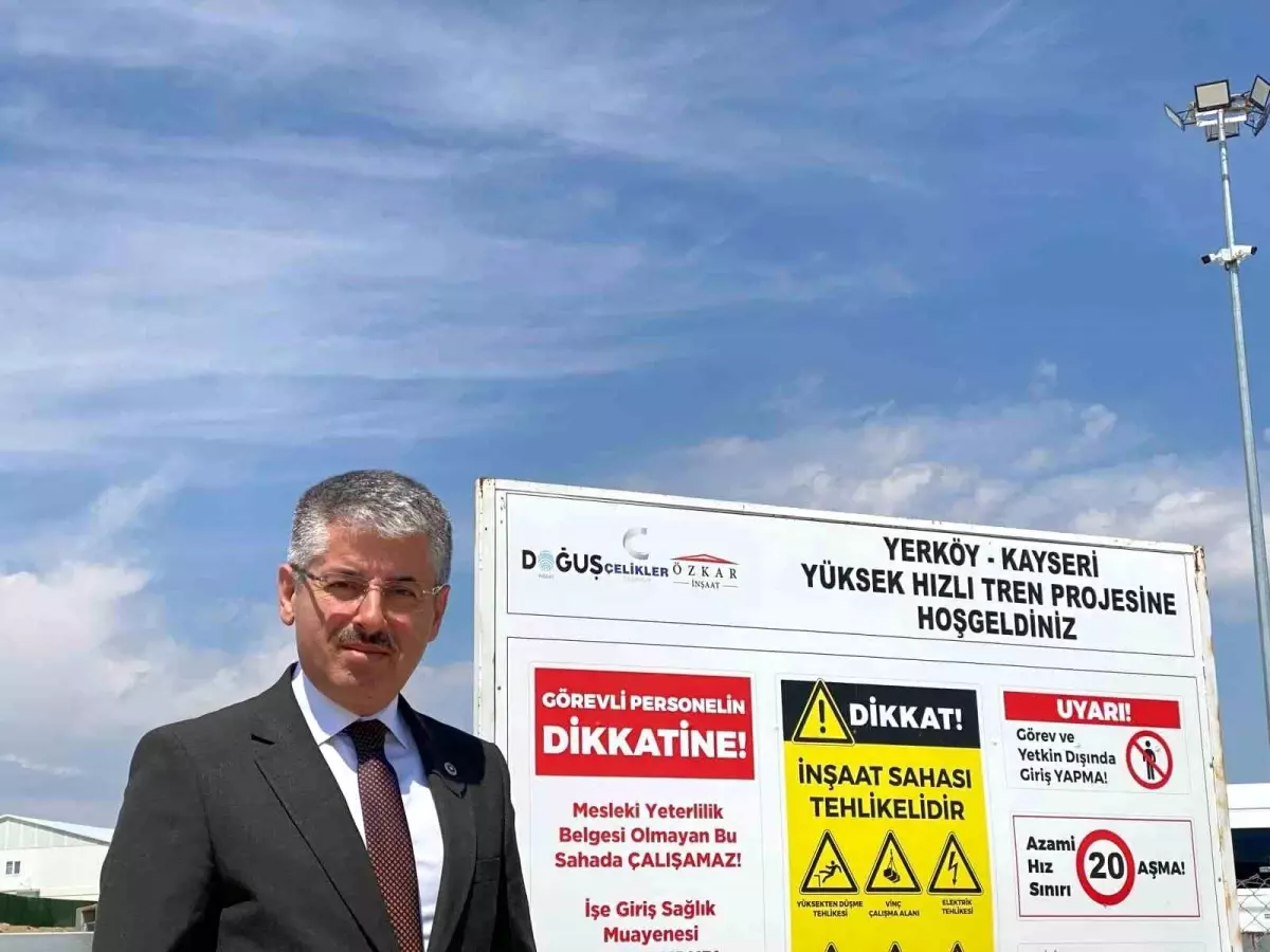 Çopuroğlu'ndan Kayseri-Yerköy hızlı tren hattının şantiyesine ziyaret