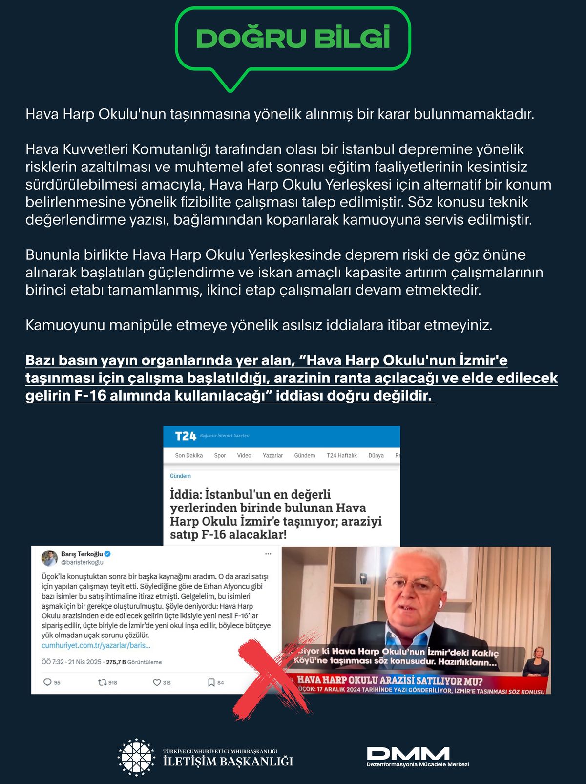 Hava Harp Okulu'nun İzmir'e Taşınacağı İddiası Yalanlandı