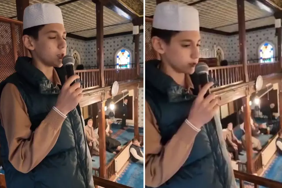 Genç müezzinden mest eden performans