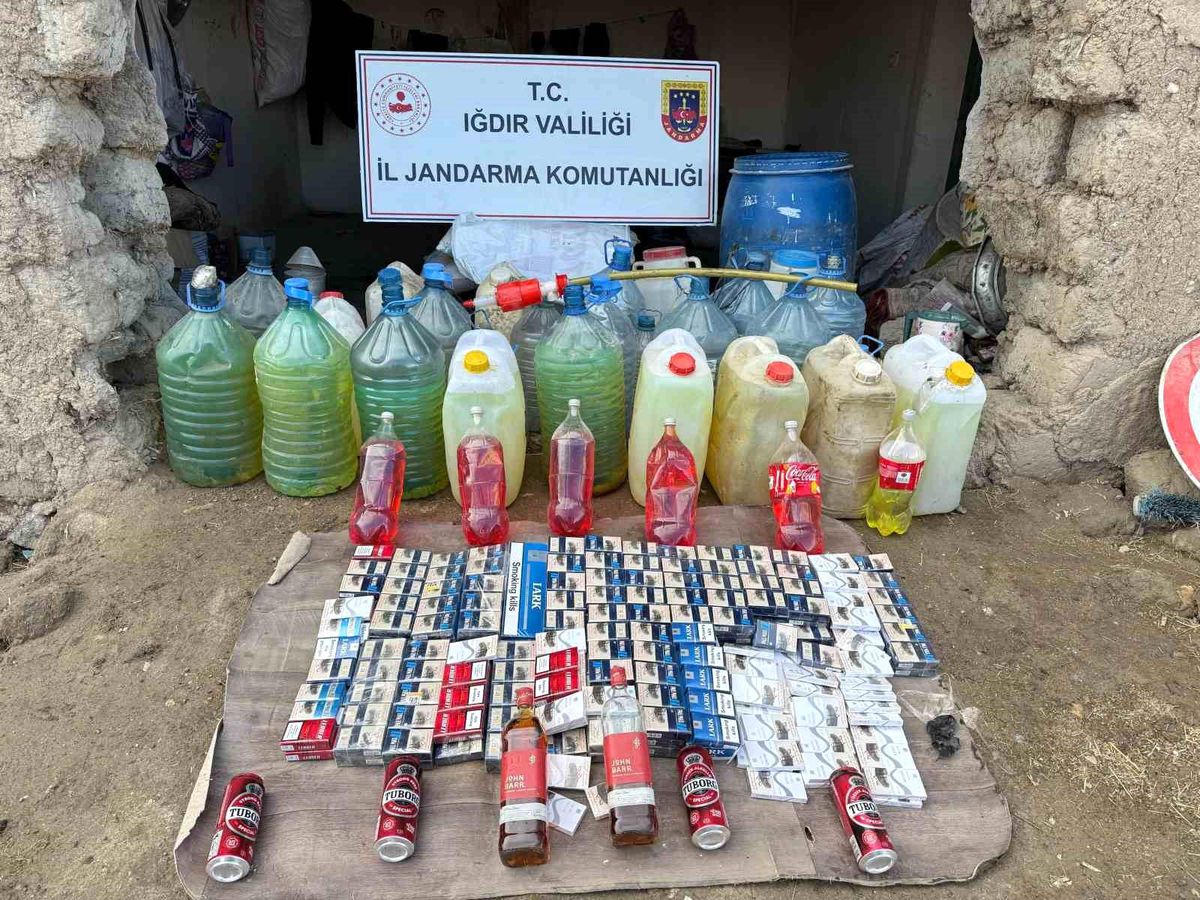 Iğdır'da Kaçak Akaryakıt, Sigara ve Alkol Operasyonu