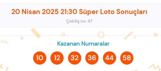 Süper Loto sonuçları açıklandı! 22 Nisan Salı Süper Loto kazanan numaralar neler? Süper Loto sonuçlarına ne zaman, nereden bakılır?