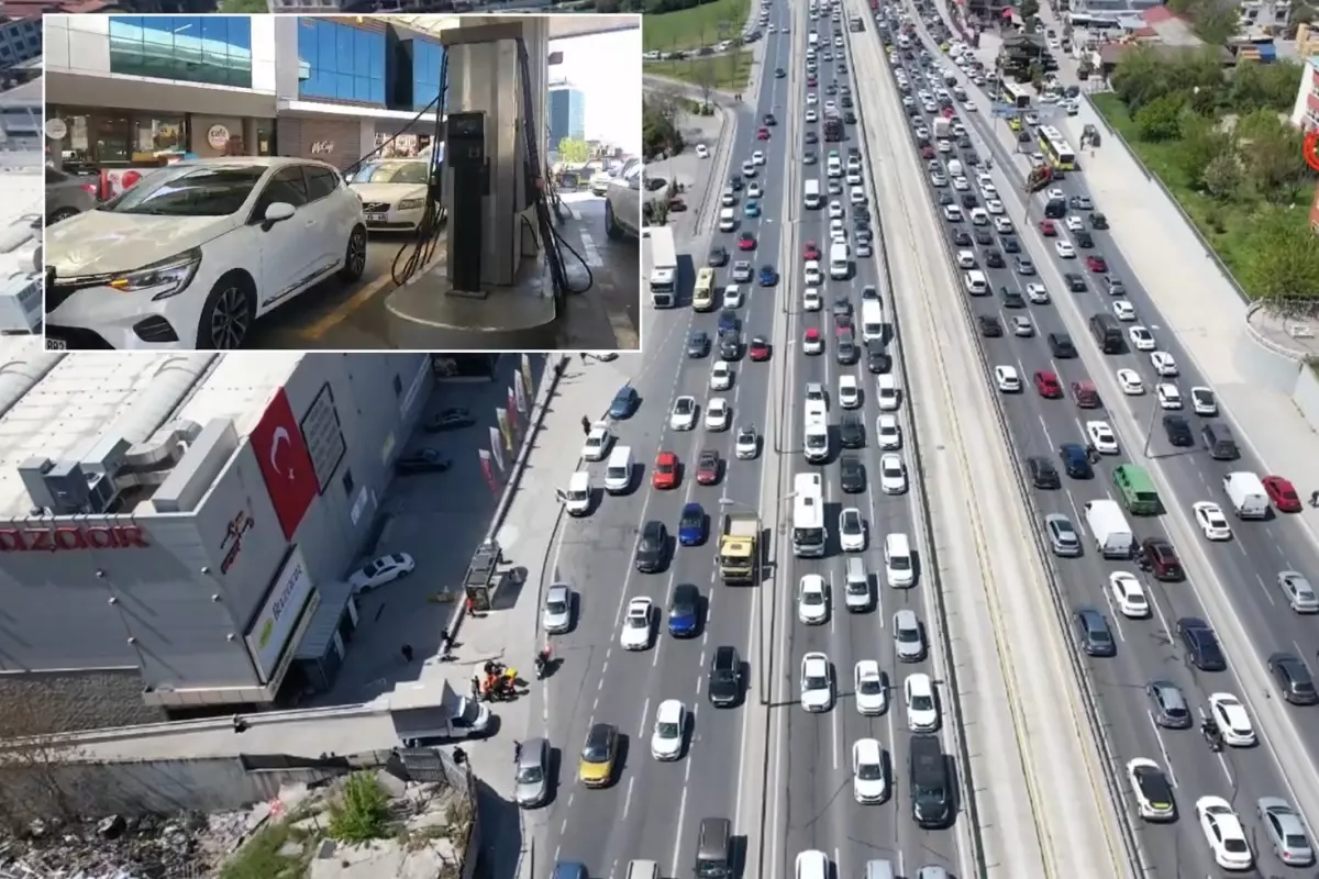 6.2'lik depremin ardından trafik kaosu! İstasyonlarda bile kuyruk oldu
