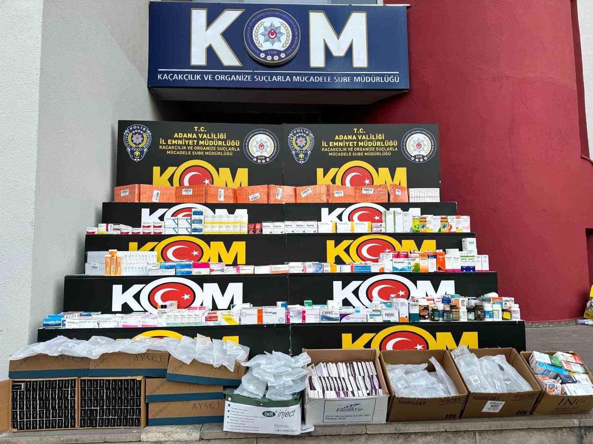 Adana'da Yasa Dışı İlaç Operasyonu: 29 Bin 975 Adet İlaç Ele Geçirildi