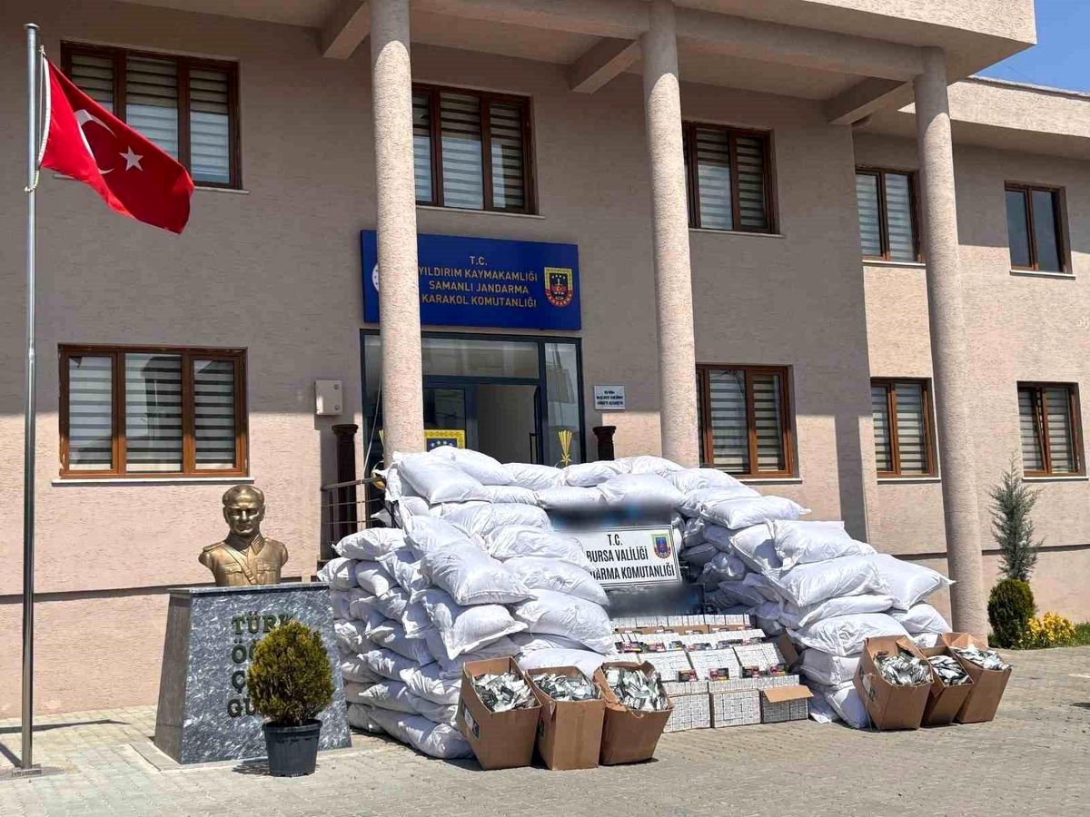 Bursa'da Tütün Kaçakçılığı Operasyonu: 2.3 Milyon Liralık Ürün Ele Geçirildi