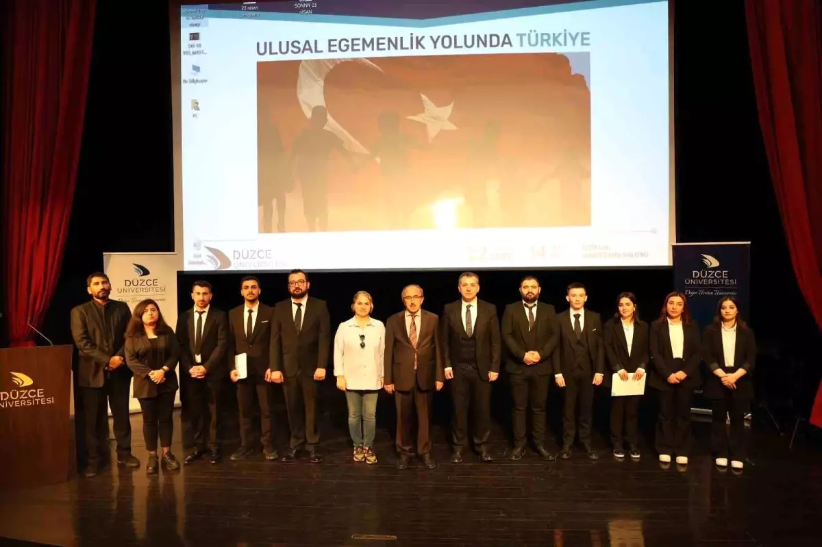 23 Nisan coşkusu Düzce Üniversitesi'nde yaşandı