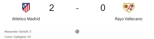 Atletico Madrid Rayo Vallecano maçı kaç kaç, bitti mi? MAÇ SONUCU! Atletico Madrid Rayo Vallecano golleri kim attı, canlı maç anlatımı!