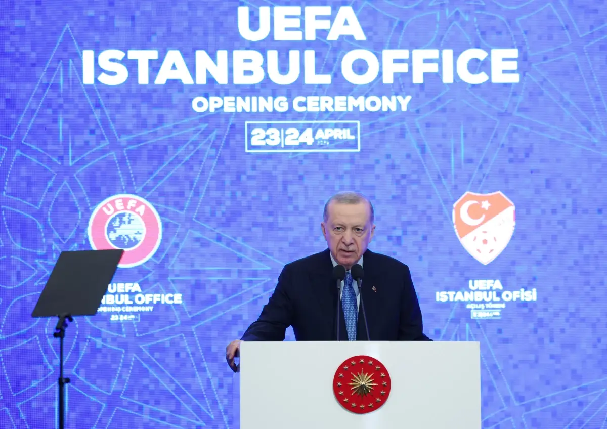Cumhurbaşkanı Erdoğan, UEFA İstanbul Temsilciliği'nin Açılış Töreninde Konuştu