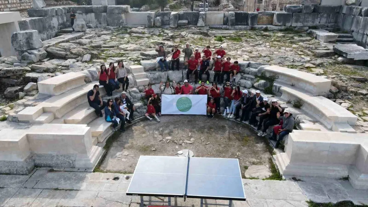Muğla'da Dünya Masa Tenisi Günü Stratonikeia'da Kutlandı