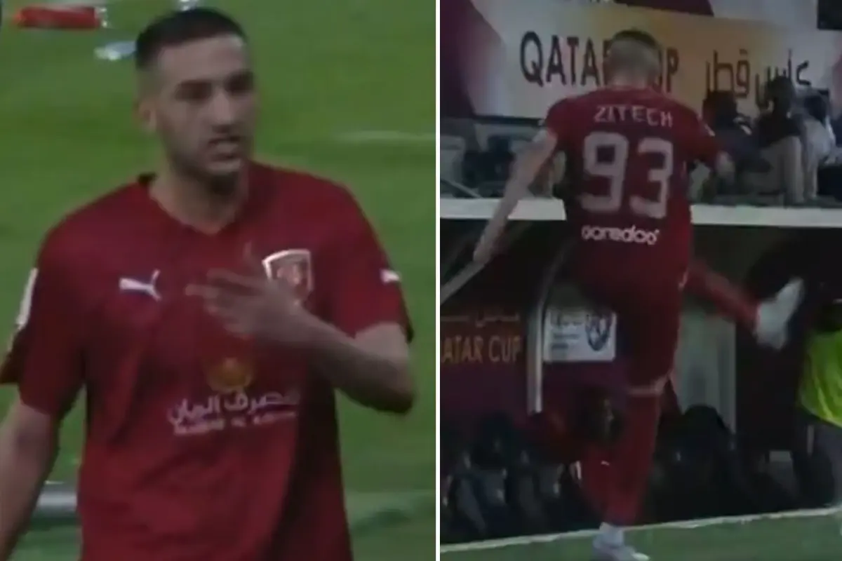 Maçta tabelayı gören Ziyech bir anda delirdi