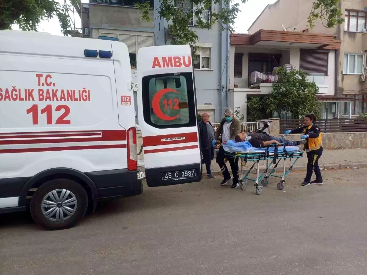 Salihli'de İşçi İskelesinden Düşerek Yaralandı