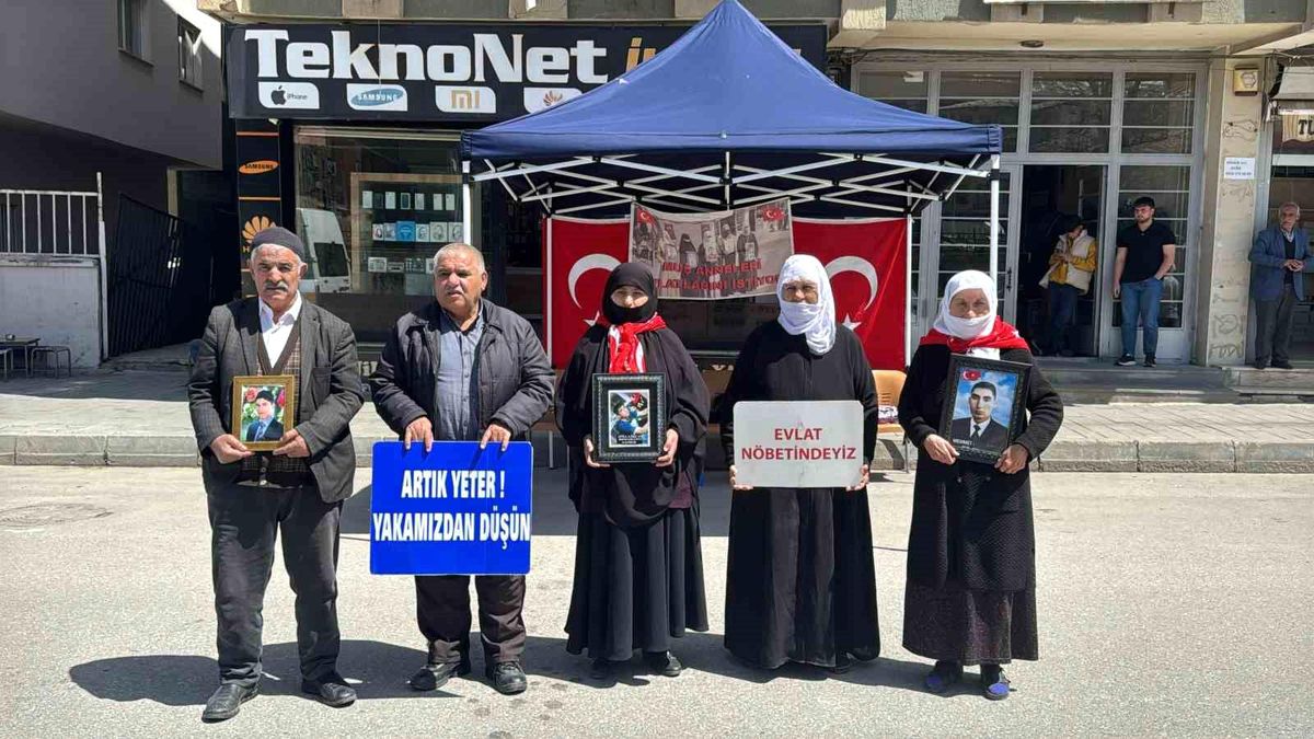 Muş'ta Aileler Evlat Nöbetine Devam Ediyor