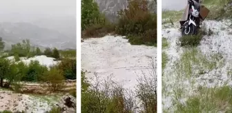 İzmir 'yaz geldi' derken beyaza büründü