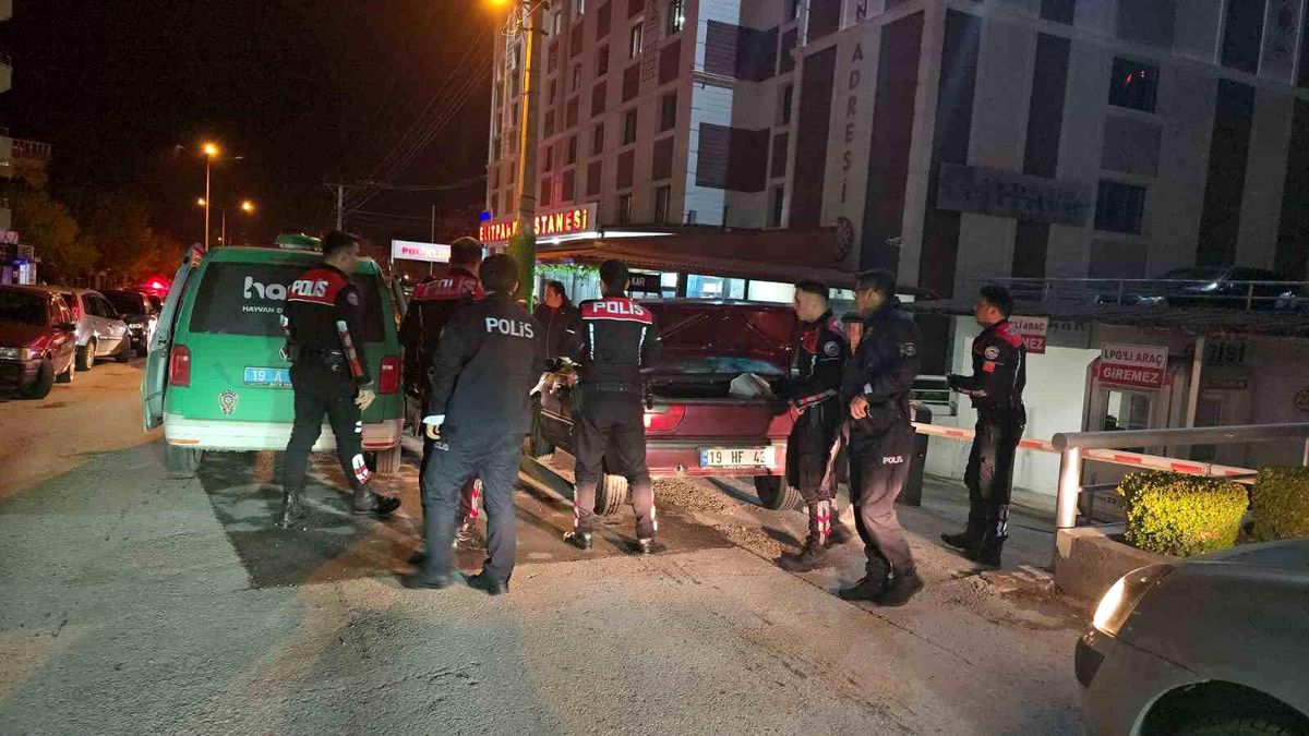 Çorum'da Ehliyetsiz Sürücüye Kovalamaca Sonrası Ceza