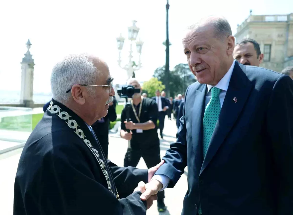 Cumhurbaşkanı Erdoğan, Anayasa Mahkemesi Başkanı Özkaya'yı kabul etti