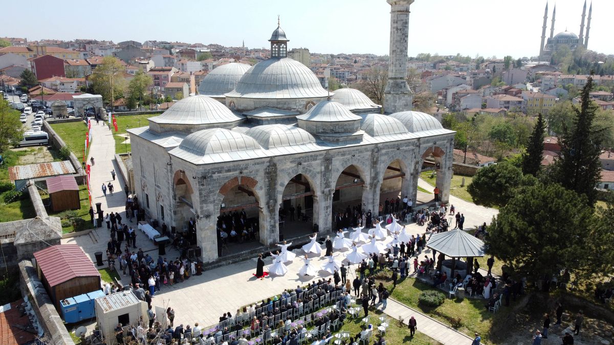 Edirne'de Muradiye Camisi Mevlevihanesi İçin Temel Atma Töreni Düzenlendi