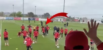 Emre Kılınç, taraftarın sözleri sonrası antrenmanı terk etti