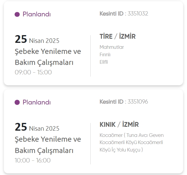 İzmir GEDİZ elektrik kesintisi! 25 Nisan İzmir'de elektrik kesintisi ne zaman bitecek, elektrikler ne zaman gelecek?