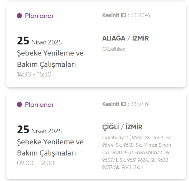 İzmir GEDİZ elektrik kesintisi! 25 Nisan İzmir'de elektrik kesintisi ne zaman bitecek, elektrikler ne zaman gelecek?