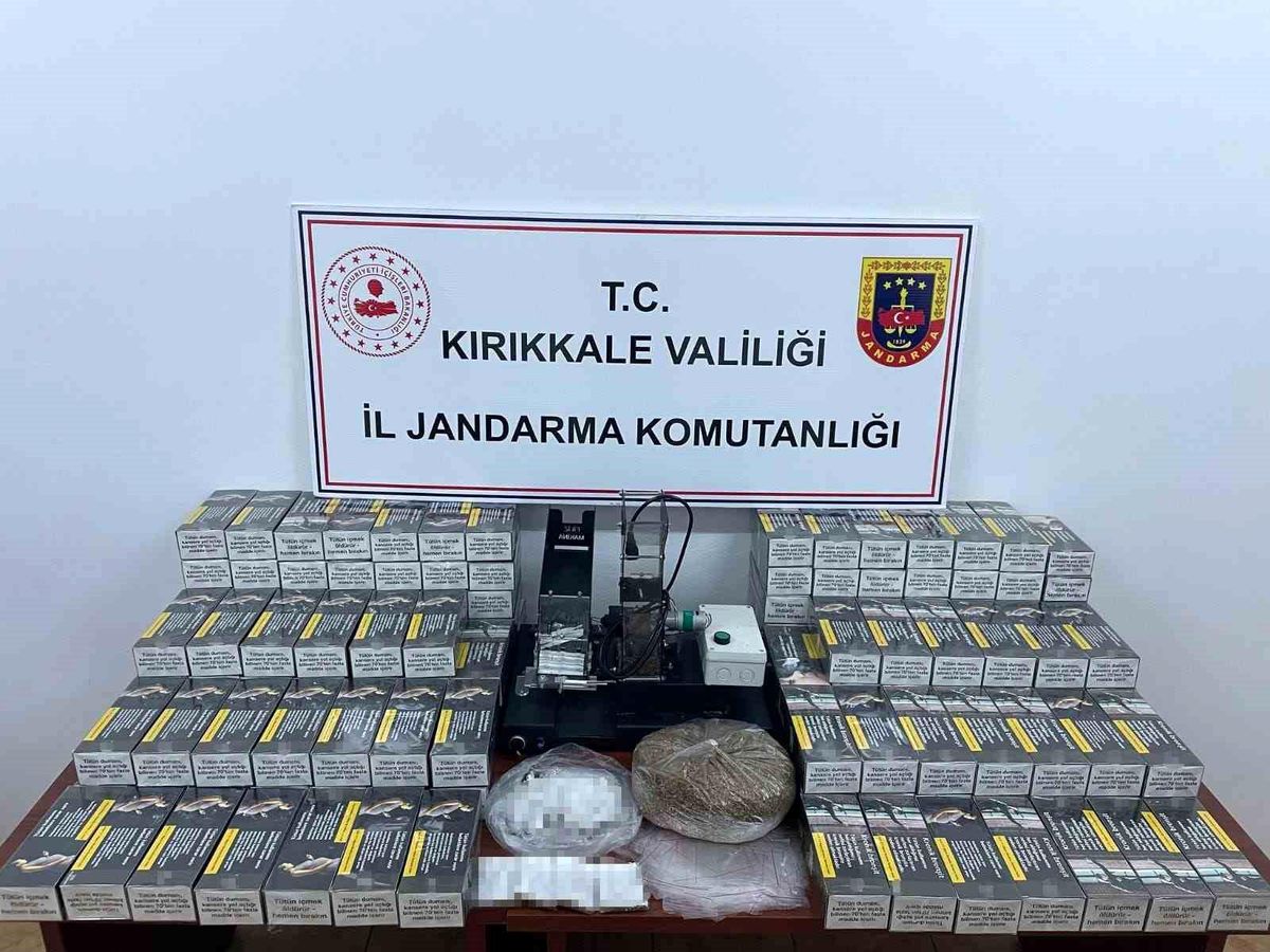 Kırıkkale'de Sahte Makaron ve Kaçak Tütün Operasyonu
