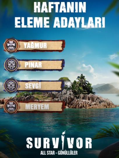 Survivor eleme adayları kim? 24 Nisan Perşembe Survivor'da potada kimler var?