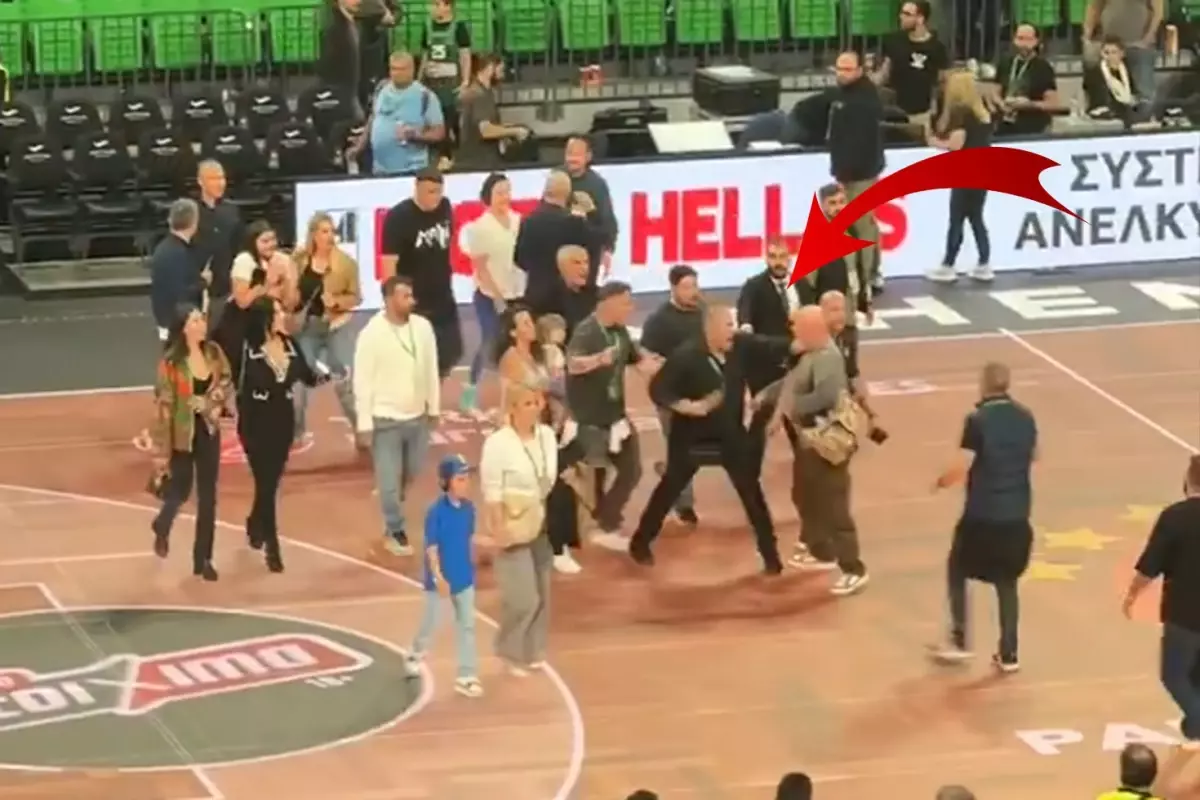 Yunanistan'da rezillik! Anadolu Efes'e saldırı