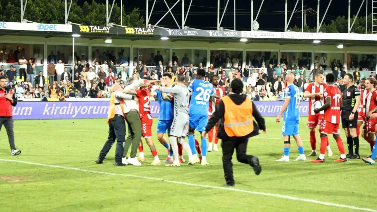 Bodrum FK-Samsunspor Maçında Olaylar Çıktı