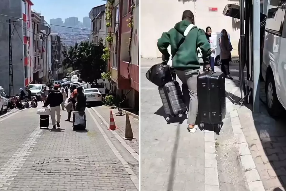 Görüntü İstanbul'dan! 6.2'lik deprem sonrası Türkiye'yi terk etmeye başladılar