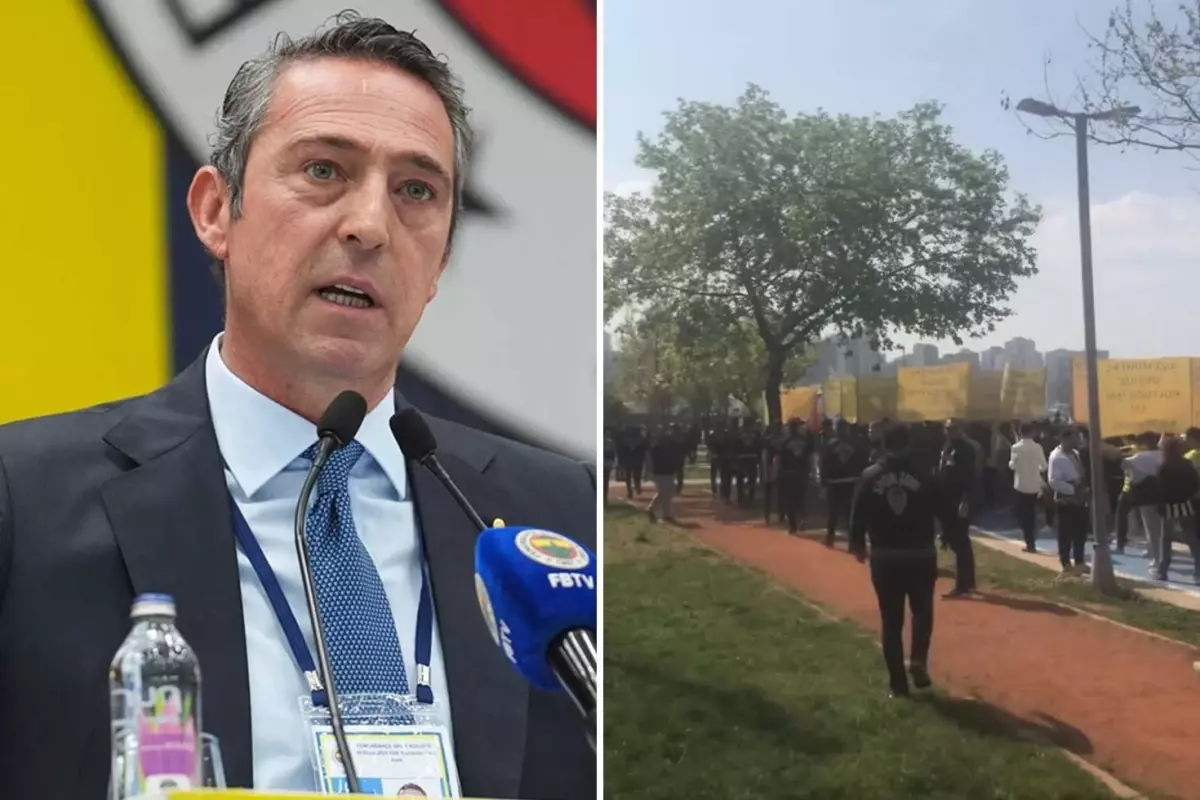 Fenerbahçe'de tarihi protesto! Devam kararını açıklarken tesisler bu seslerle inledi