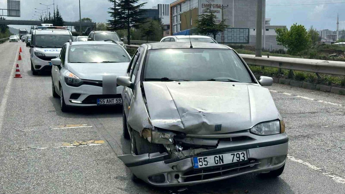 Samsun'da Trafik Kazası: 1 Yaralı