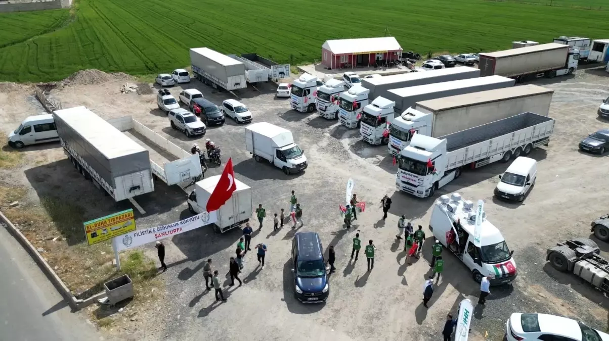 Şanlıurfa'dan Gazze'ye Destek Tır Konvoyu Düzenlendi