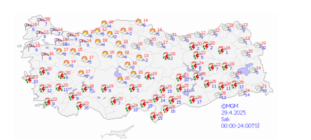 ANKARA HAVA DURUMU | 29 Nisan Salı Ankara'da hava nasıl olacak? Ankara günlük ve 5 günlük hava durumu tahmini!