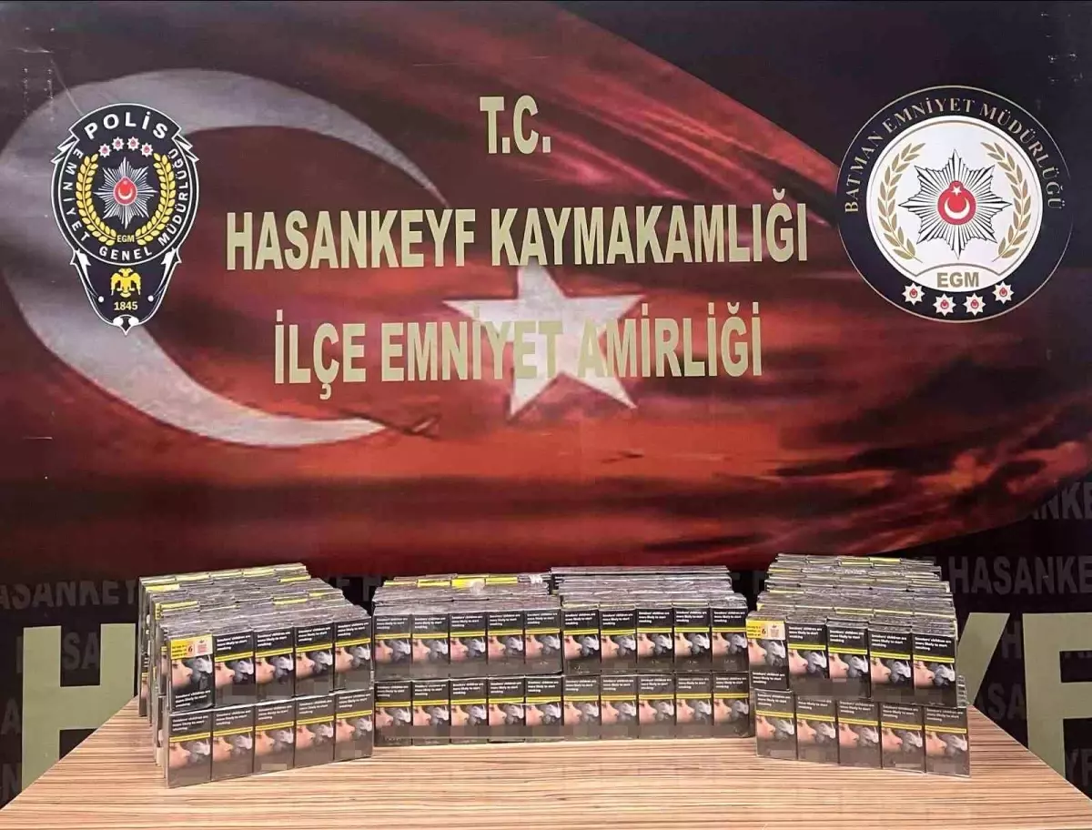 Batman'da Kaçakçılık Operasyonu: 2 Bin Paket Sigara ve Diğer Eşyalar Ele Geçirildi