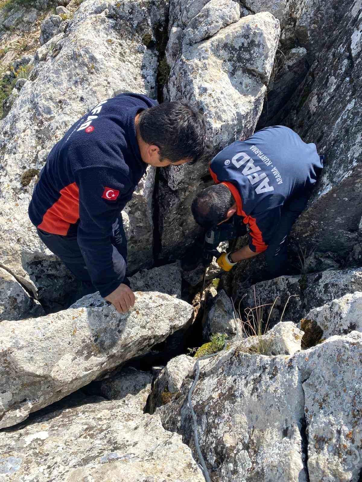 Burdur'da Sıkışan Keçi AFAD Ekipleri Tarafından Kurtarıldı
