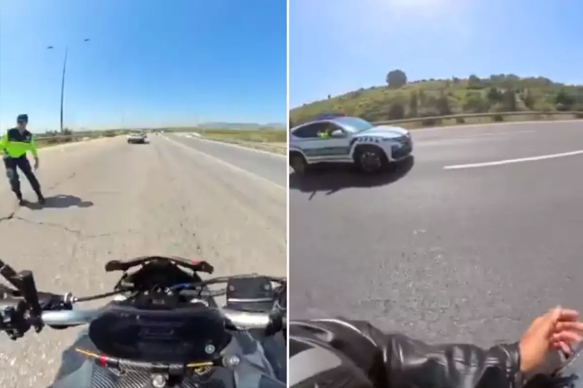 Dur ihtarına uymayan motosikletlinin pişkinliği pes dedirtti