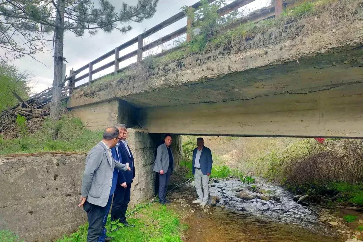 Hisarcık'ta Deprem Sonrası Yol ve Köprü İncelemeleri