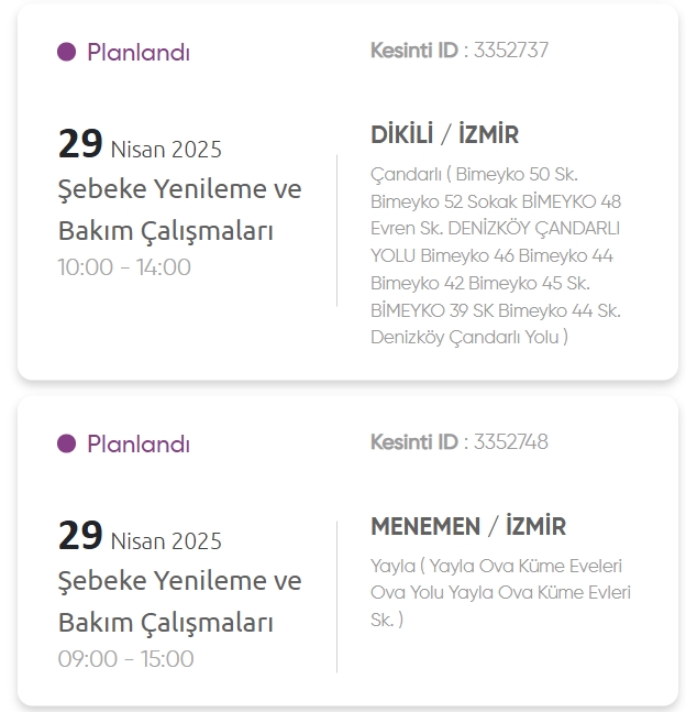İzmir GEDİZ elektrik kesintisi! 29 Nisan İzmir'de elektrik kesintisi ne zaman bitecek, elektrikler ne zaman gelecek?