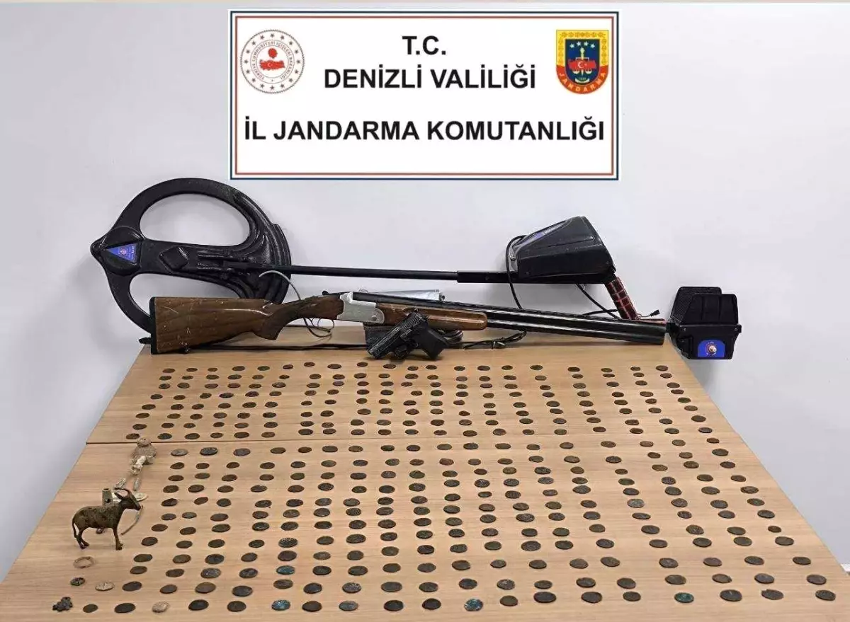 Denizli’de Kültür Varlığı Kaçakçılığı Operasyonu: Çok Sayıda Tarihi Eser Ele Geçirildi
