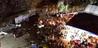 Samsun'da heyelan! Dağdan kopan kayalar aracın üstüne düştü, baba ve iki çocuk hayatını kaybetti